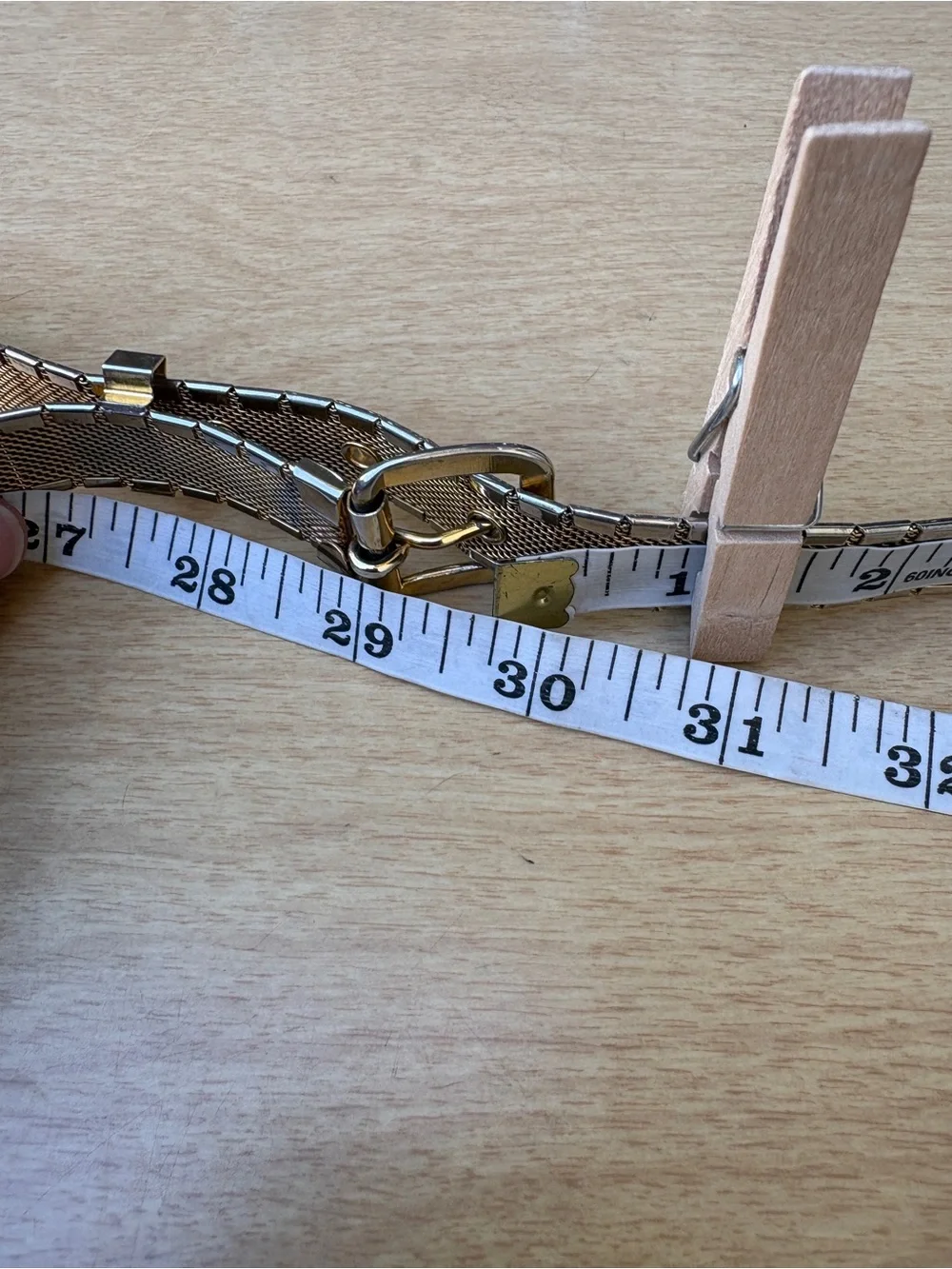 Vintage Gold-Toned Floral Engraved Metal Link Belt